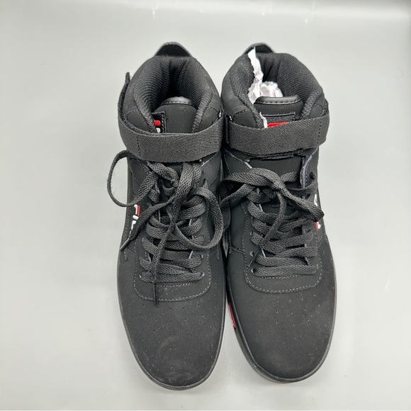 Fila V-10 Lux High-Top Sneakers – Men’s Size 9 Black/Red/White New in Box - Picture 2 of 10
